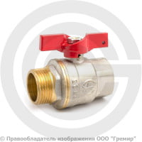 Кран латунный Ду-25 (1") Ру-25 ВР-НР (ВН-НАР) никель полнопроходной бабочка Aquasfera Euro 1004 Кран латунный Ду-25 (1") Ру-25 ВР-НР (ВН-НАР) никель полнопроходной бабочка Aquasfera Euro 1004