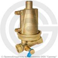 Клапан балансировочный автоматический латунный Ду-15 Ру-16 ВР (ВН) Kvs=1.4м3/ч с измерительными ниппелями STAP.BY-1 Цветлит