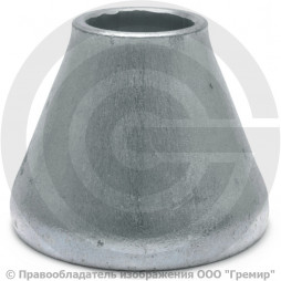 Переход 89х3,5-45х2,5 (Ду 80-40) оцинкованный концентрический ГОСТ 17378 КАЗ