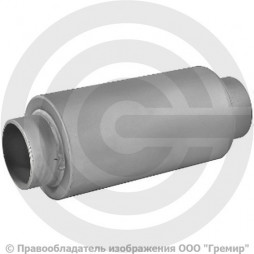 Компенсатор сильфонный осевой многослойный с кожухом и внутренним экраном Ду-150 Ру-16 L=330мм под приварку патрубки сталь DEK multilayer Hortum