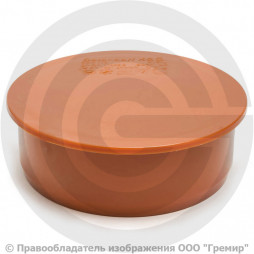 Заглушка НПВХ (ПВХ) коричневая Дн 315 б/нап Ostendorf KGM