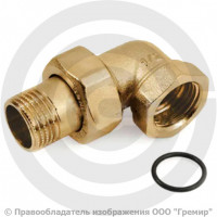 Американка (соединитель) латунная угловая (с прокладкой O-RING) ВР-НР (ВН-НАР) Ду-15 (1/2") STOUT Американка (соединитель) латунная угловая (с прокладкой O-RING) ВР-НР (ВН-НАР) Ду-15 (1/2") STOUT