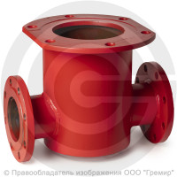 Подставка пожарная двойная фланцевая ППДФ стальная Ду 50-50 Ру-10 КЗСД Подставка пожарная двойная фланцевая ППДФ стальная Ду 50-50 Ру-10 КЗСД