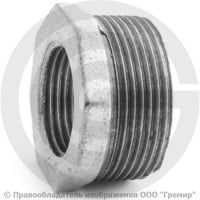 Футорка чугунная оцинкованная НР-ВР (НАР-ВН) Ду 50-32 (2"-1 1/4") Fittex PLUS