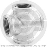 Крест чугунный оцинкованный ВР (ВН) Ду 25 (1")