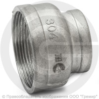 Муфта нержавеющая AISI 304 переходная Ду 40-25 (1 1/2"-1") Муфта нержавеющая AISI 304 переходная Ду 40-25 (1 1/2"-1")