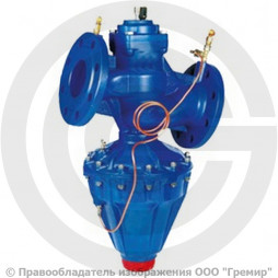 Клапан балансировочный автоматический чугунный фланцевый Ду-65 Ру-16 Kvs=44.5м3/ч с измерительными ниппелями R206CF Giacomini