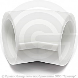 Угольник PP-R белый Дн 50 45гр PRO VALFEX