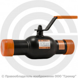 Кран стальной под приварку Ду-125 Ру-25 L=330мм АДЛ КШТ.10.125.25