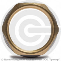 Контргайка латунная реборда ВР (ВН) Ду-25 (1") никель Aquasfera Контргайка латунная реборда ВР (ВН) Ду-25 (1") никель Aquasfera