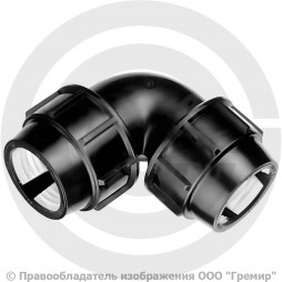 Отвод ПЭ компрессионный Дн 75 90гр Джилекс