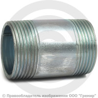 Бочонок стальной оцинкованный L=70мм Ду-40 (1 1/2") АС