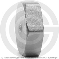 Заглушка латунная ВР (ВН) Ду-40 (1 1/2") никель SantechSystems