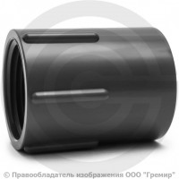 Муфта ПВХ серая под клеевое соединение Дн 20х1/2" Ру16 ВР напорная Aquaviva FTH020A