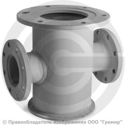 Подставка пожарная фланцевая односторонняя ППФО стальная Ду-200