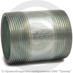 Бочонок стальной оцинкованный L=70мм Ду-50 (2") АС