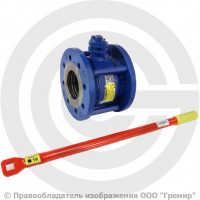 Кран стальной фланцевый Ду-40 Ру-16 L=73мм полнопроходной МАРШАЛ 11с67п СУФ.00.1.016.040