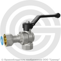 Кран латунный угловой Ду-15 (1/2") Ру-40 ВР-Накидная гайка никель рычаг черный LD Pride 47.247.15 Кран латунный угловой Ду-15 (1/2") Ру-40 ВР-Накидная гайка никель рычаг черный LD Pride 47.247.15