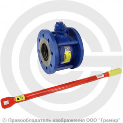 Кран стальной фланцевый Ду-50 Ру-16 L=92мм полнопроходной МАРШАЛ 11с67п СУФ.00.1.016.050