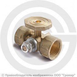 Кран трехходовой для манометра Ду-15 Ру-16 ВР (ВН) G1/2"-М20х1,5 с фланцем без ручки ПЕНЗА 11Б18БК(Ф)