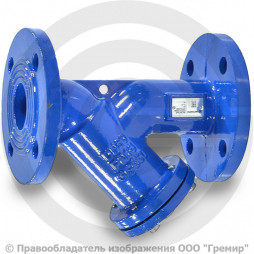 Фильтр магнитный сетчатый Y-образный чугунный фланцевый Ду-250 Ру-16 (Т<300°С) Benarmo