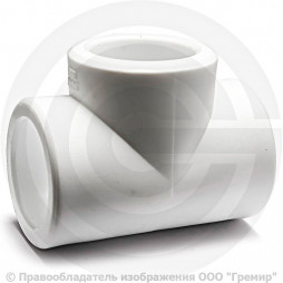 Тройник PP-R белый внутренняя пайка Дн 50 RTP (РосТурПласт)