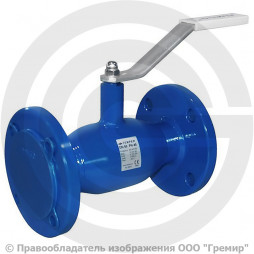 Кран стальной фланцевый Ду-15 Ру-40 L=130мм Temper КШ.Ц.Ф