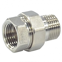 Американка (соединитель) латунная прямая ВР-НР (ВН-НАР) Ду-20 (3/4") SantechSystems