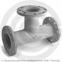 Тройник фланцевый ТФ стальной Ду 150-100 Тройник фланцевый ТФ стальной Ду 150-100