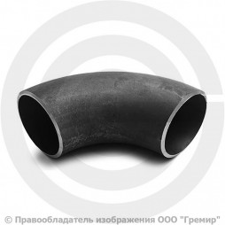 Отвод П90 114,3х6,3 (Ду-100) стальной (Ст.20) 90 градусов исп.1 ГОСТ 17375