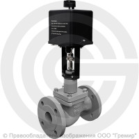 Клапан регулирующий двухходовой чугунный фланцевый Ду-65 Ру-16 Kvy=63м3/ч с электроприводом LEA-1200 24В с датчиком 4-20mA 25ч945нж Энерготехномаш Клапан регулирующий двухходовой чугунный фланцевый Ду-65 Ру-16 Kvy=63м3/ч с электроприводом LEA-1200 24В с датчиком 4-20mA 25ч945нж Энерготехномаш