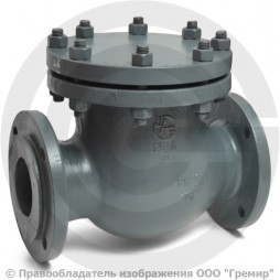 Клапан обратный поворотный стальной фланцевый Ду-80 Ру-16 (Т<425°С) 19с76нж ЧАЗ