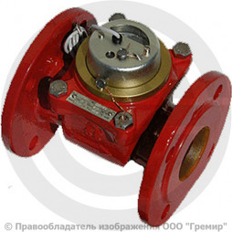 Счётчик турбинный фланцевый Ду-40 Ру-16 (Т<150°С) L=200мм импульсный ВСТН Тепловодомер