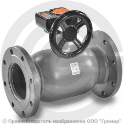 Кран стальной фланцевый с редуктором Ду-50 Ру-40 L=180мм LD КШ.Ц.Ф.Р. 050.040.Н/П