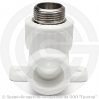 Водорозетка PP-R белая НР (НАР) Дн 25-1/2" 90гр Pro Aqua