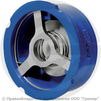 Клапан обратный осевой чугунный межфланцевый Ду-32 Ру-16 (Т<100°С) диск сталь NVD-802R Ридан Клапан обратный осевой чугунный межфланцевый Ду-32 Ру-16 (Т<100°С) диск сталь NVD-802R Ридан