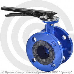 Затвор чугунный поворотный фланцевый Ду-200 Ру-10/16 из чугуна EPDM с чугунным диском Benarmo