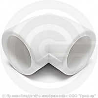 Угольник PP-R белый внутренняя пайка Дн 110 90гр RTP (РосТурПласт)