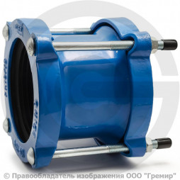 Муфта чугунная соединительная Ду-150 (Дн 159-182) Ру-16 L=180мм ДРК