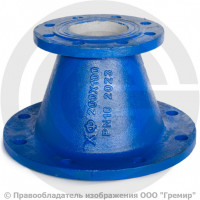 Переход фланцевый ХФ Ду 400-100 (L=300) ВЧШГ с ЦПП цинк+AL ГОСТ ISO 2531-2012