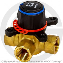Клапан регулирующий латунный Ду-32 Ру-10 ВР (ВН) Rp1 1/4" Kvs=16 м3/ч HRB-3R Ридан