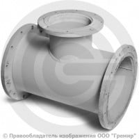 Тройник фланцевый ТФ стальной Ду 300-100