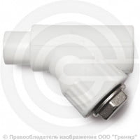 Фильтр PP-R сетчатый серый Дн 32 45гр внутренняя-наружная пайка VALFEX