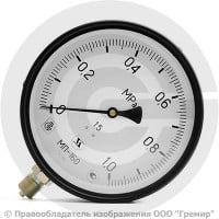 Манометр радиальный диаметр 160мм 0-10 кгс/см2 (0-1,0 МПа) М20х1,5 МП-160 Завод теплотехнических приборов