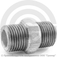 Ниппель чугунный оцинкованный НР (НАР) Ду 15 (1/2") Ниппель чугунный оцинкованный НР (НАР) Ду 15 (1/2")