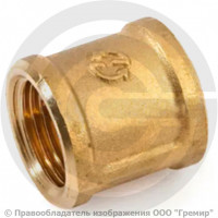 Муфта латунная ВР (ВН) Ду-32 (1 1/4") STOUT Муфта латунная ВР (ВН) Ду-32 (1 1/4") STOUT