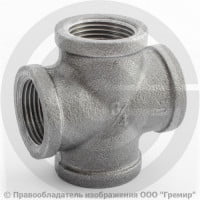 Крестовина переходная чугунная Ду 20-15 (3/4", 1/2") Крестовина переходная чугунная Ду 20-15 (3/4", 1/2")