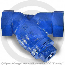 Фильтр магнитный сетчатый Y-образный чугунный Ду-40 (1 1/2") Ру-16 ВР (ВН) (Т<150°С) ФММ Китай