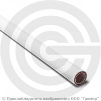 Труба PP-R белая армированная стекловолокном Дн 50х6,9 Pn-20 SDR7,4 (Т<90°С) L=4м VALFEX Труба PP-R белая армированная стекловолокном Дн 50х6,9 Pn-20 SDR7,4 (Т<90°С) L=4м VALFEX