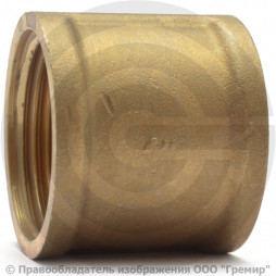 Муфта латунная ВР (ВН) Ду-32 (1 1/4") LD